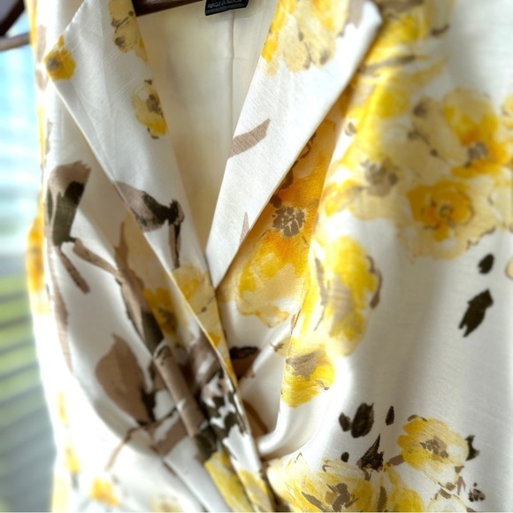 JH fit & flare dress, sleeveless, v-neck, midi length, floral watercolour print - Picture 3 of 16